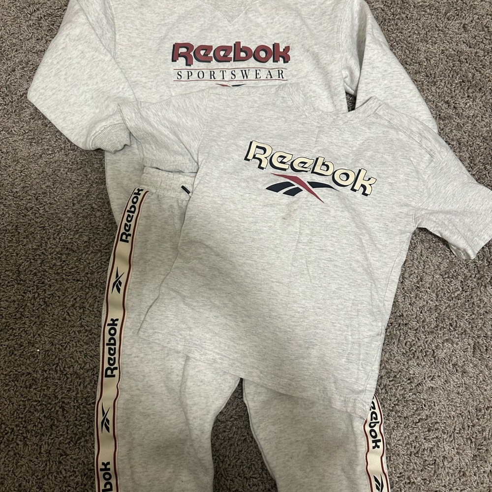 Reebok Gray Athletic Apparel Trio H & M